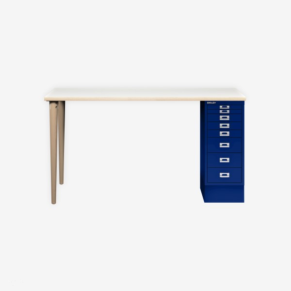 Bisley Home MultiDesk PW639 plywood/oxfordblau