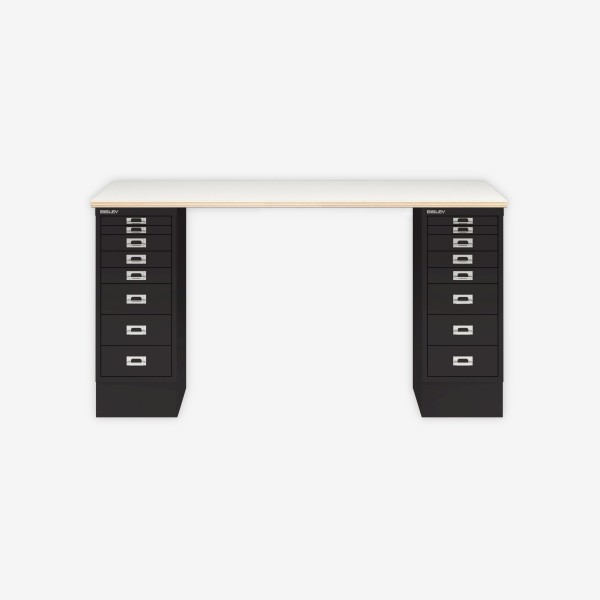 Bisley Home MultiDesk PW633 plywood/schwarz