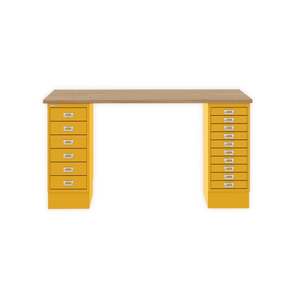 Bisley Home MultiDesk 018642 natürliche Eiche/sunflower