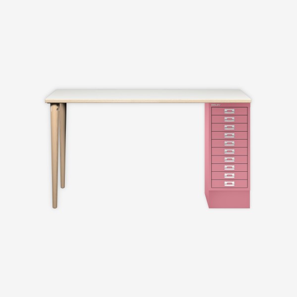 Bisley Home MultiDesk PW601 plywood/pink