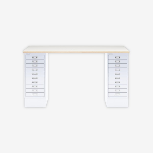 Bisley Home MultiDesk PW696 plywood/verkehrsweiß