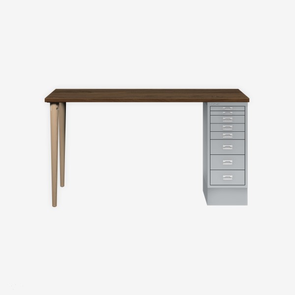 Bisley Home MultiDesk NW355 nussbaum/silber