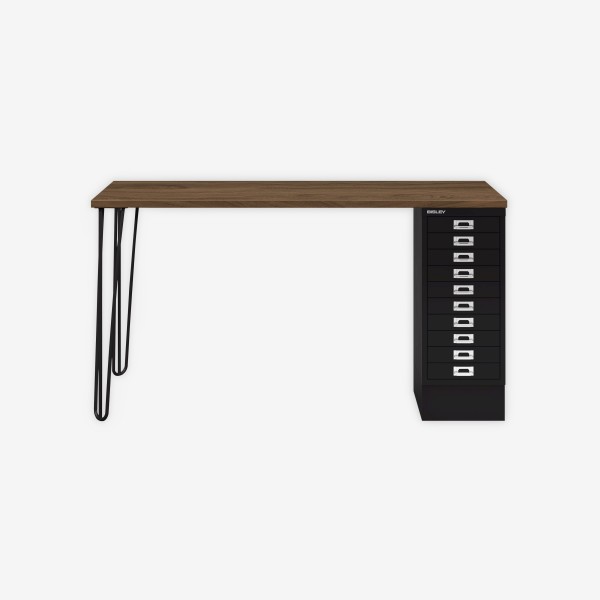 Bisley Home MultiDesk NW633 nussbaum/schwarz