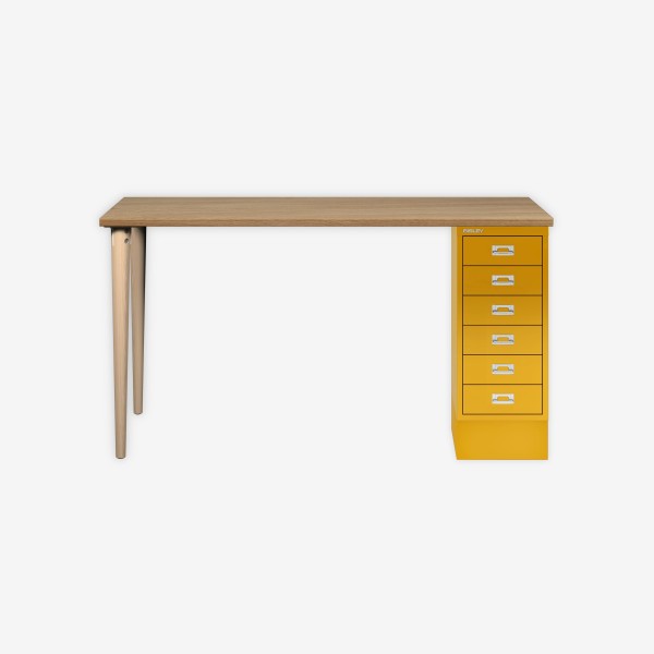 Bisley Home MultiDesk 018642 natürliche Eiche/sunflower