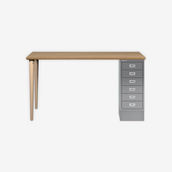 Bisley Home MultiDesk 018355 natürliche Eiche/silber