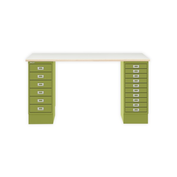 Bisley Home MultiDesk PW604 plywood/grün