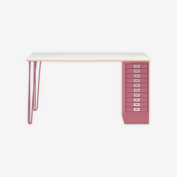 Bisley Home MultiDesk PW601 plywood/pink