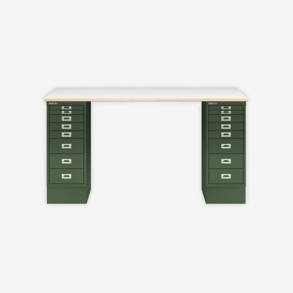 Bisley Home MultiDesk PW623 plywood/olivgrün