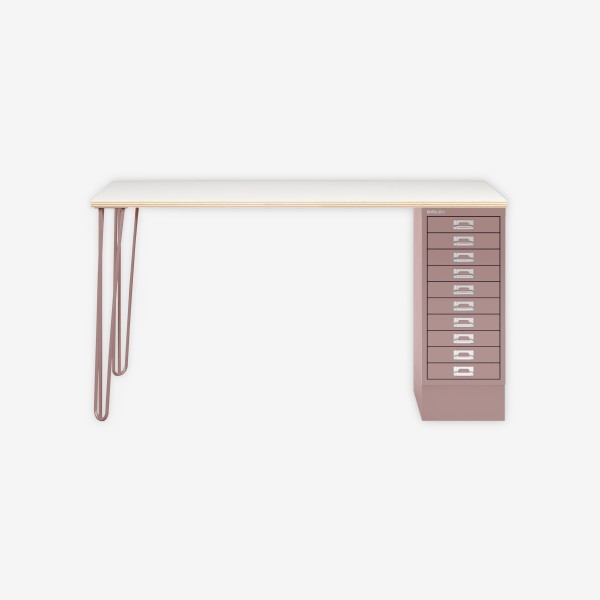 Bisley Home MultiDesk PW620 plywood/pastellpink
