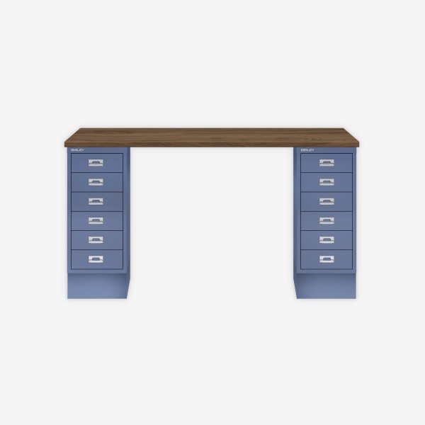 Bisley Home MultiDesk NW605 nussbaum/blau