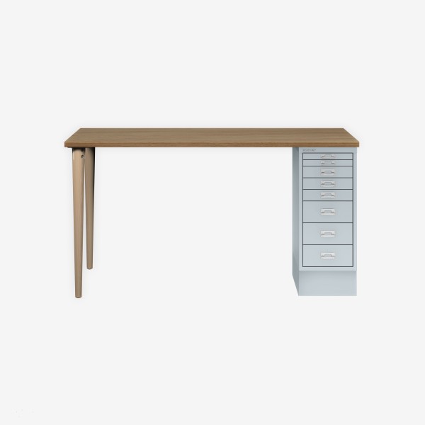 Bisley Home MultiDesk 018645 natürliche Eiche/lichtgrau