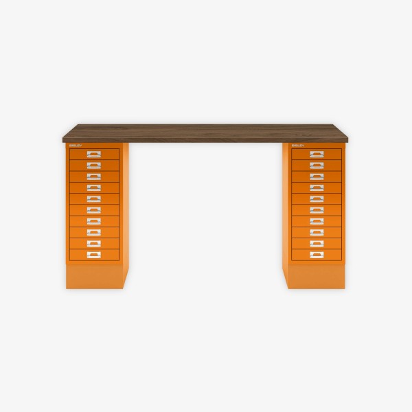 Bisley Home MultiDesk NW603 nussbaum/orange