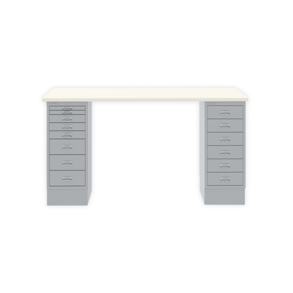 Bisley Home MultiDesk 005355 weiß/silber