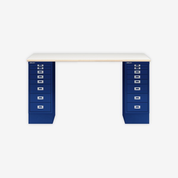 Bisley Home MultiDesk PW639 plywood/oxfordblau