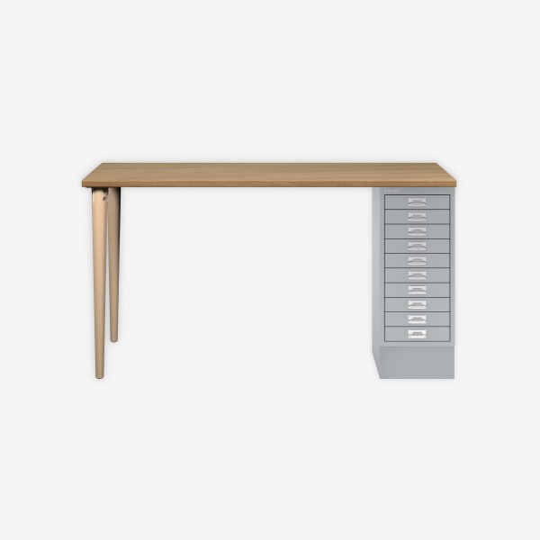 Bisley Home MultiDesk 018355 natürliche Eiche/silber