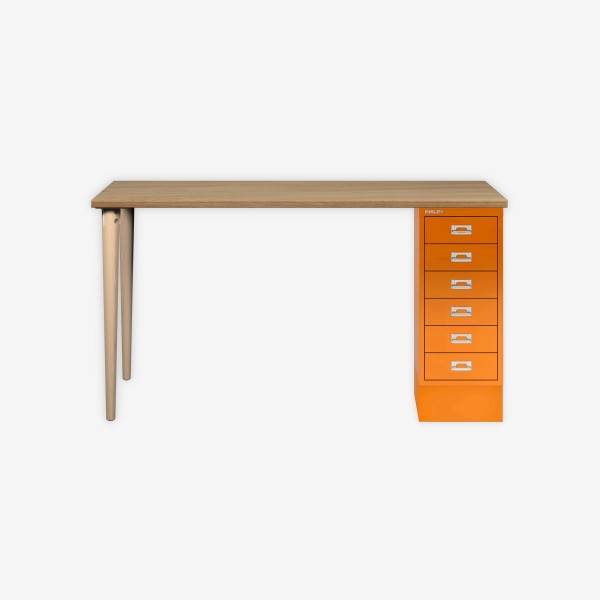 Bisley Home MultiDesk 018603 natürliche Eiche/orange