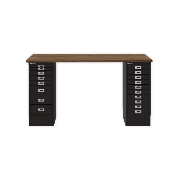 Bisley Home MultiDesk NW633 nussbaum/schwarz