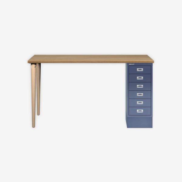 Bisley Home MultiDesk 018605 natürliche Eiche/blau