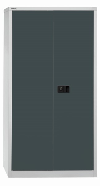 Bisley Flügeltürenschrank UNIVERSAL 525 Korpus lichtgrau, Fronten anthrazitgrau