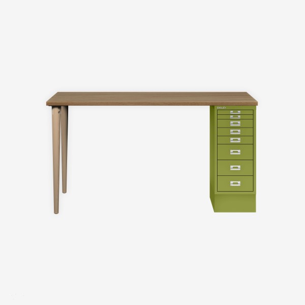 Bisley Home MultiDesk 018604 natürliche Eiche/grün