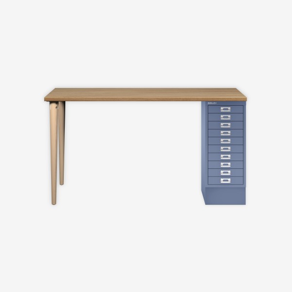 Bisley Home MultiDesk 018605 natürliche Eiche/blau