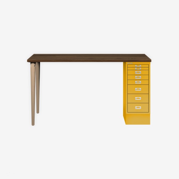 Bisley Home MultiDesk NW642 nussbaum/sunflower