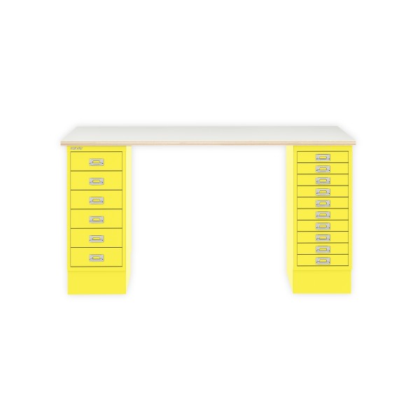 Bisley Home MultiDesk PW641 plywood/zinkgelb