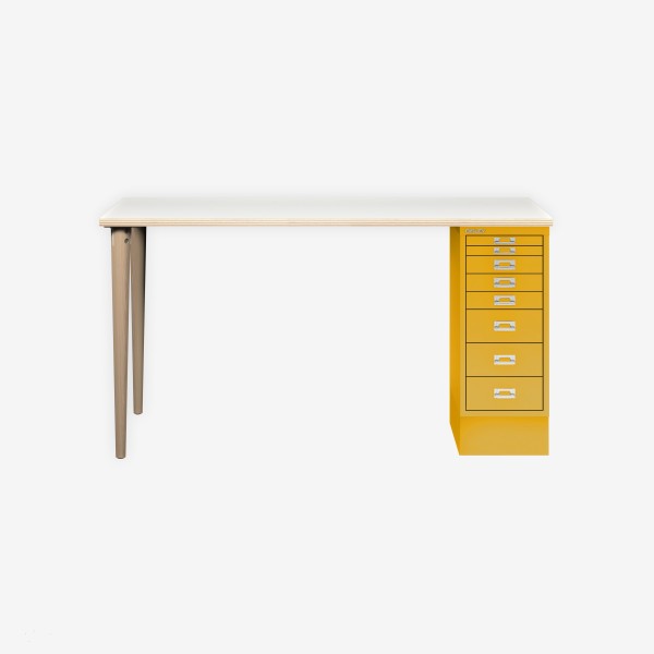Bisley Home MultiDesk PW642 plywood/sunflower