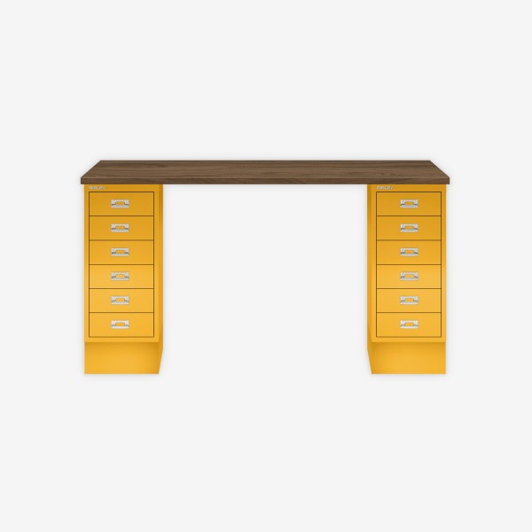 Bisley Home MultiDesk NW642 nussbaum/sunflower