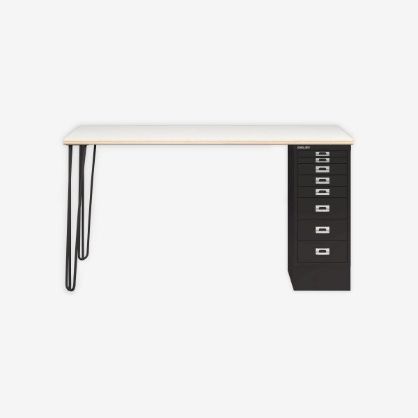 Bisley Home MultiDesk PW633 plywood/schwarz