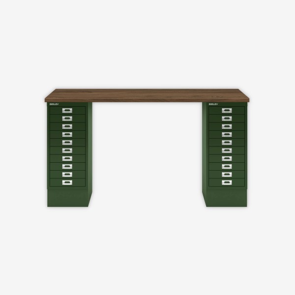 Bisley Home MultiDesk NW623 nussbaum/olivgrün