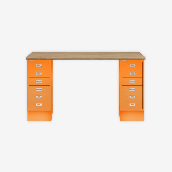 Bisley Home MultiDesk 018603 natürliche Eiche/orange