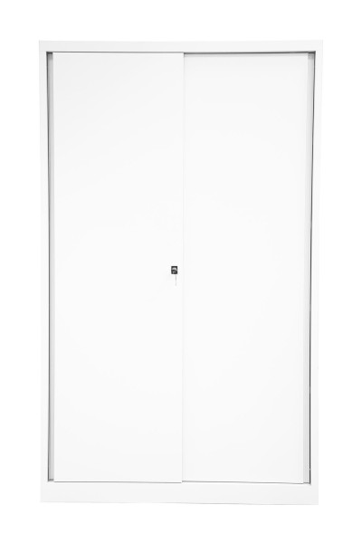 Bisley Schiebetürenschrank ECO 696 verkehrsweiß