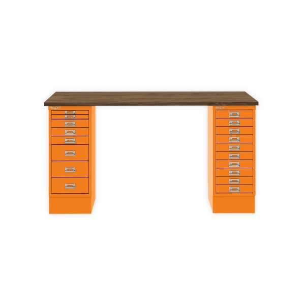 Bisley Home MultiDesk NW603 nussbaum/orange