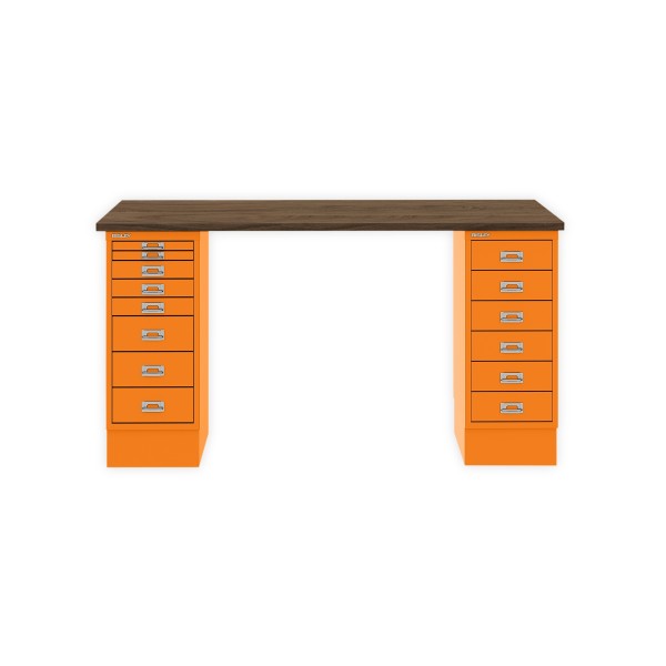 Bisley Home MultiDesk NW603 nussbaum/orange