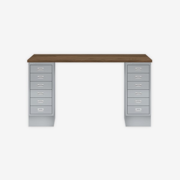 Bisley Home MultiDesk NW355 nussbaum/silber