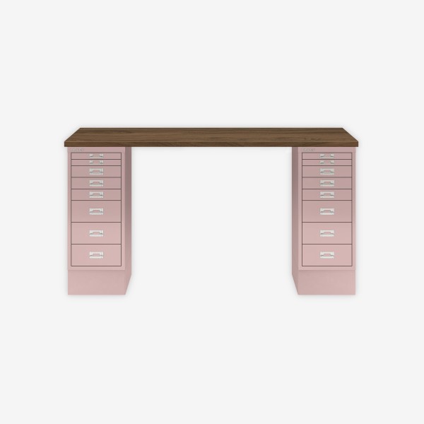 Bisley Home MultiDesk NW620 nussbaum/pastellpink