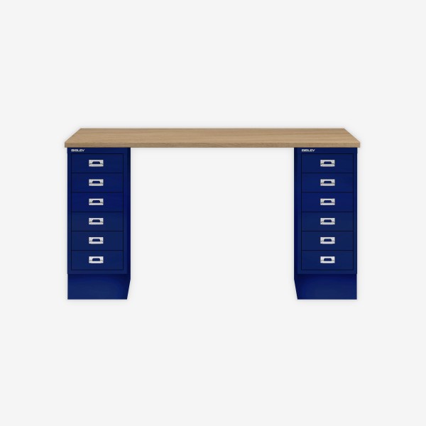 Bisley Home MultiDesk 018639 natürliche Eiche/oxfordblau