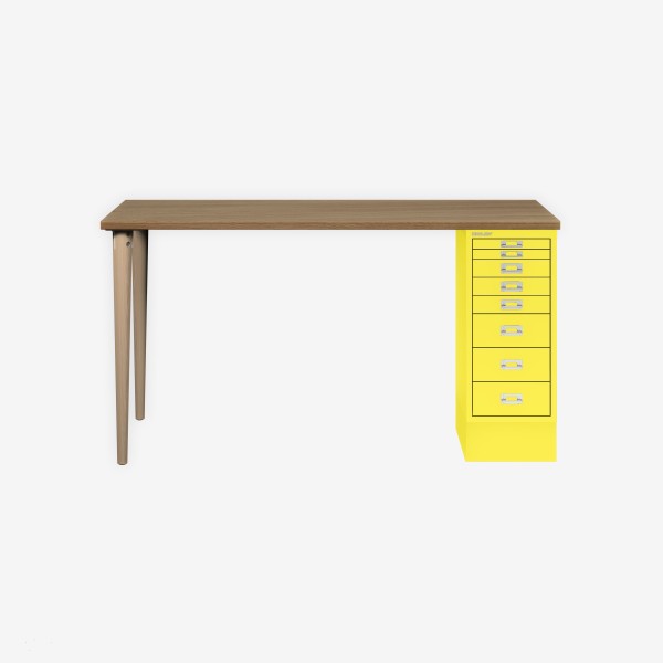 Bisley Home MultiDesk 018641 natürliche Eiche/zinkgelb