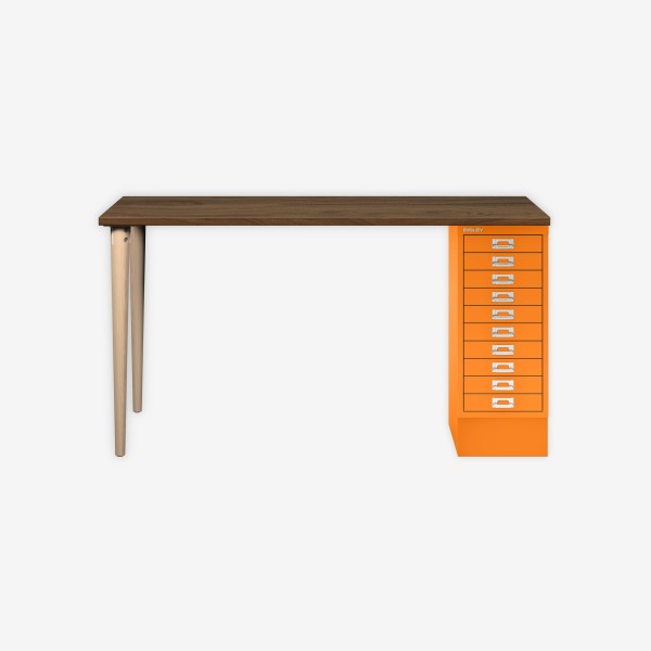 Bisley Home MultiDesk NW603 nussbaum/orange