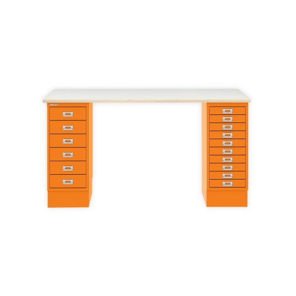 Bisley Home MultiDesk PW603 plywood/orange