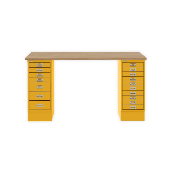 Bisley Home MultiDesk 018642 natürliche Eiche/sunflower
