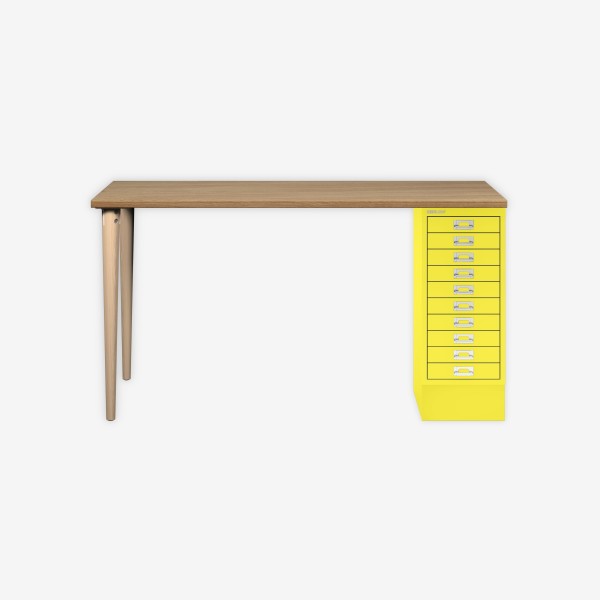 Bisley Home MultiDesk 018641 natürliche Eiche/zinkgelb