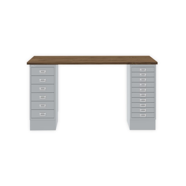 Bisley Home MultiDesk NW355 nussbaum/silber