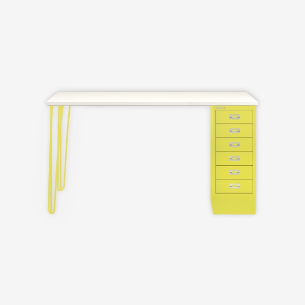 Bisley Home MultiDesk 005641 weiß/zinkgelb