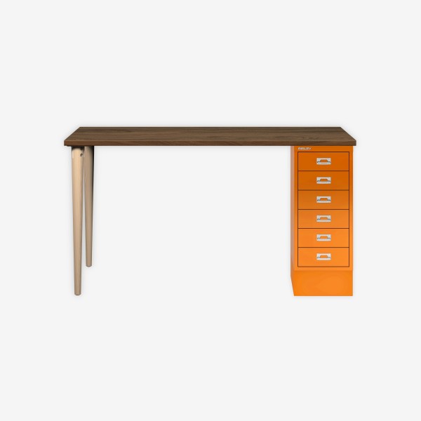Bisley Home MultiDesk NW603 nussbaum/orange
