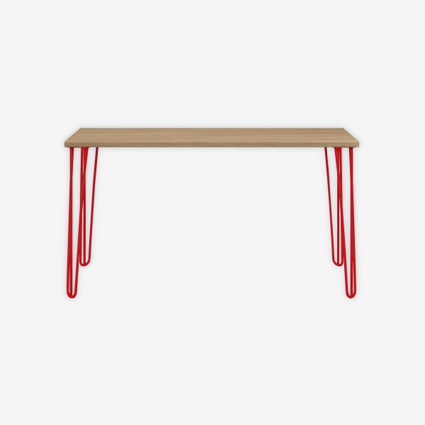 Bisley Home MultiDesk 018670 natürliche Eiche/kardinalrot