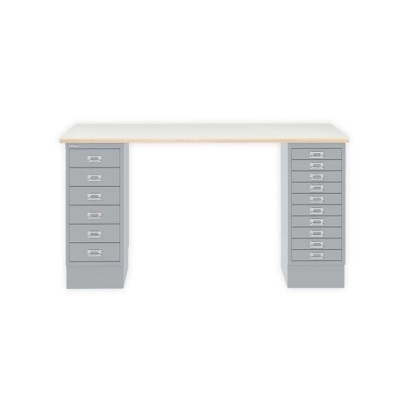 Bisley Home MultiDesk PW355 plywood/silber