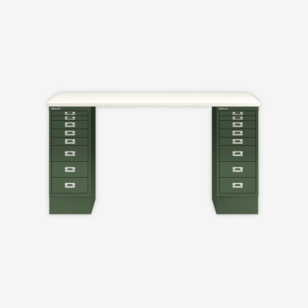 Bisley Home MultiDesk 005623 weiß/olivgrün