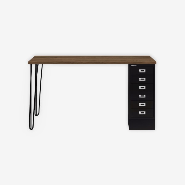 Bisley Home MultiDesk NW633 nussbaum/schwarz